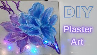 3D Plaster Art 🌺 #diy #viralvideo #plaster_work #like
