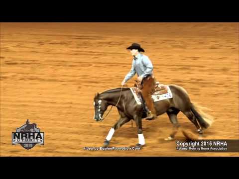 Ruf Lil Magnum  1st go Leader  2015 NRHA Futurity