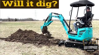 Download the video "KYMRON XH22D Mini Excavator w/ Diesel Kubota Engine - Digging A Trench"