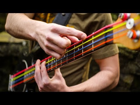 DR Hi-Def Neon Coated Nickel Plated Steel Coloured 6-String Bass Strings - Long Scale 30-125 image 2