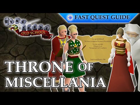 Throne Of Miscellania Quest | OSRS Quality Quick Guide [2025]