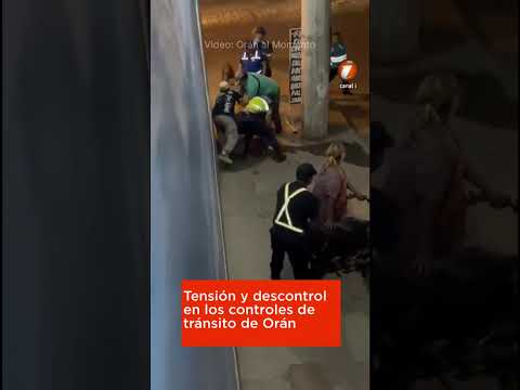 Tensión y descontrol en los controles de tránsito de Orán #noticias #salta #oran #transito