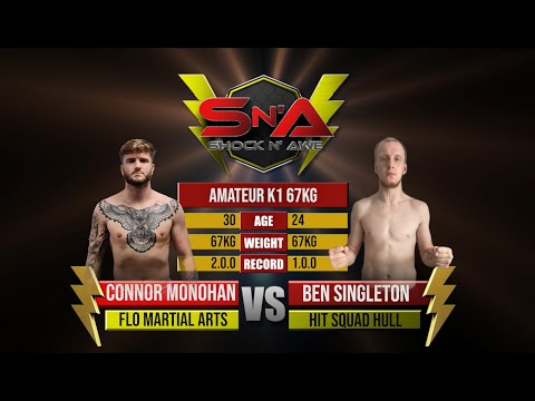 Shock N Awe 33 - Connor Monohan vs Ben Singleton Catchweight Amateur MMA 67kgs