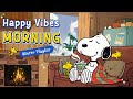 Cozy Winter Morning With Snoopy ️ Smooth Jazz Music For Focus Study Chill