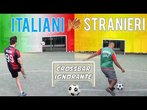 Italians VS Foreigners - Crossbar Challenge VERY IGNORANT!!