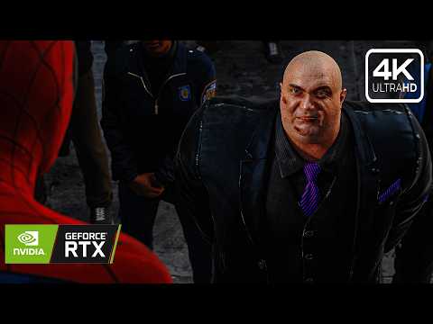 Spider-Man vs Kingpin FULL Boss Fight – Ultra Realistic 4K 60FPS Cinematic Gameplay