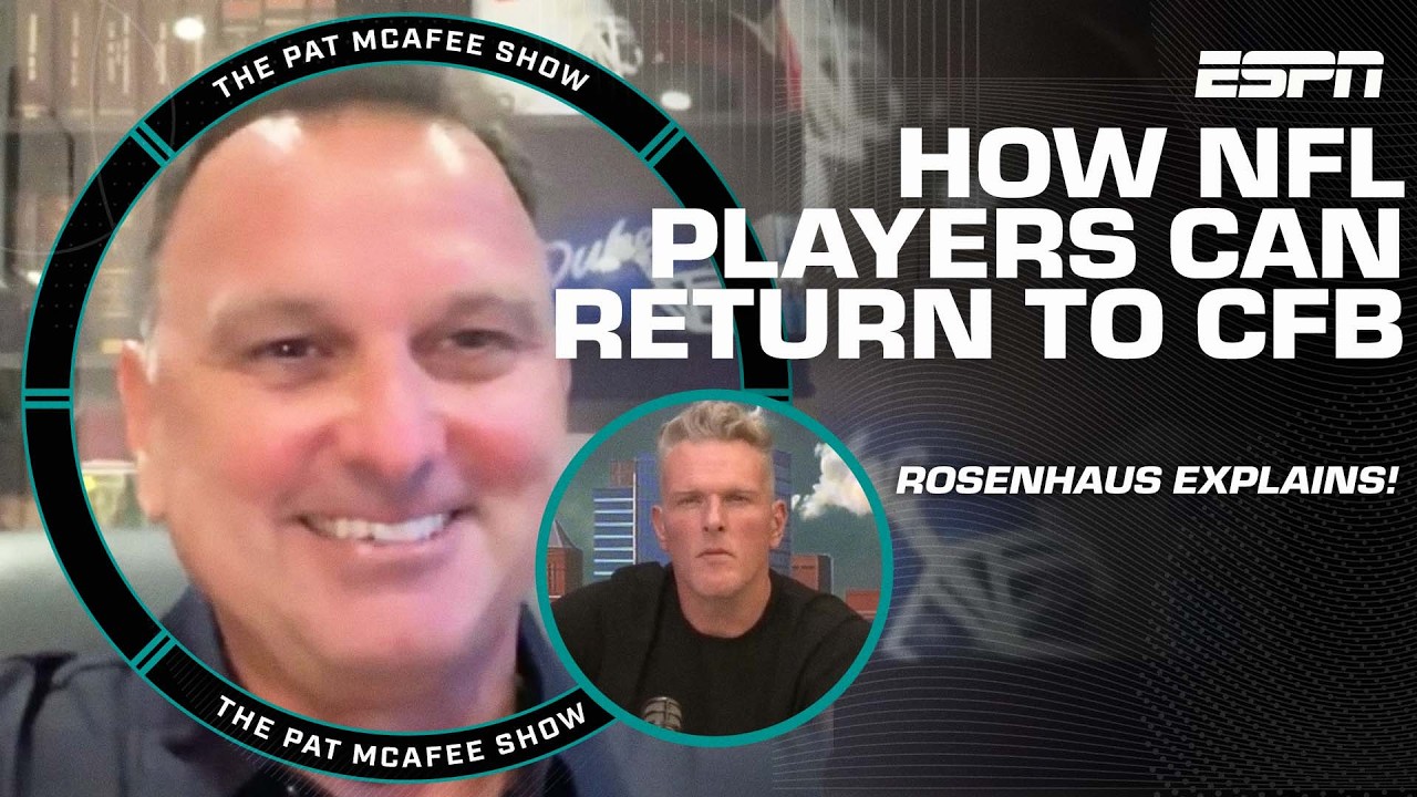 NFL players entering the CFB transfer portal EXPLAINED with Drew Rosenhaus 🏈 | The Pat McAfee Show