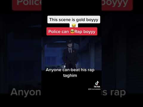 Rap battle between thug and police  |Zombie land saga | Epic police rap battle