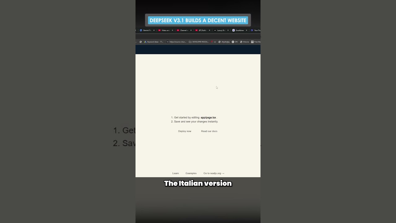 DeepSeek v3.1 Builds a Decent Website with MCP #deepseek #mcp