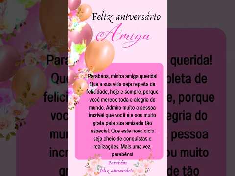 Vídeo: Frase feliz aniversário amiga: perguntas e respostas