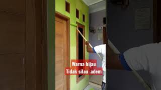 Download lagu Cara ngecat tembok luar warna hijau agar tidak silau #shorts mp3