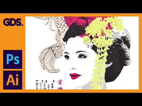 Polygonal portrait | Gradient effect in Adobe Photoshop with Illustrator