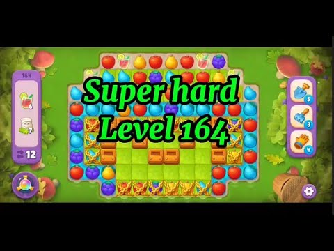 Super Hard Level 164 No Boosters 💫 Match-3 Game Gardenscapes #games #gameplay #gaming