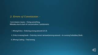 RECTIFICATION OF ERROR