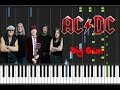 AC/DC - Big Gun [Piano Cover Tutorial] (  ) 