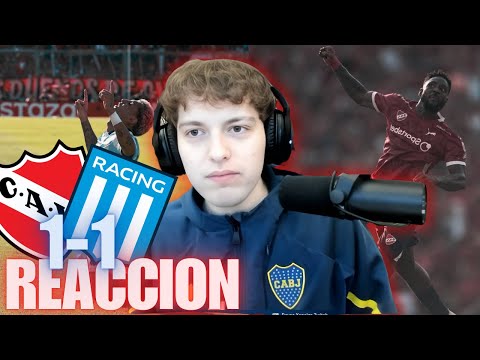 DAVOO XENEIZE REACCIONA EL PARTIDO DE INDEPEDIENTE VS RACING | Liga Profesional Argentina
