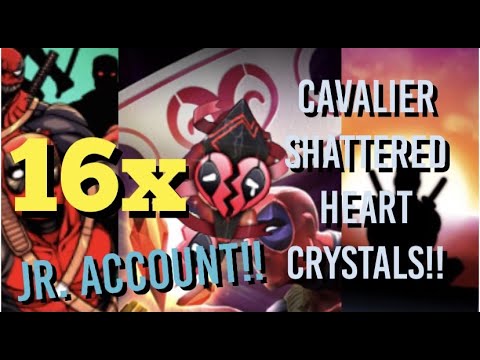 MCOC - 16x Cavalier Shattered Heart Crystals - Jr. Account Opening - Marvel Contest of Champions