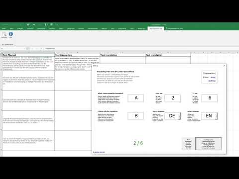 Excel Text Übersetzungstool - massenhaft Texte in Excel mit DeepL übersetzen