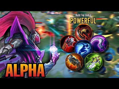 EXP Lane? Powerful Offlane ALPHA - Best Build (please try) - Build Top Global Alpha - MLBB