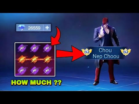 HOW MUCH I SPEEND DIAMONDS TO GET THIS KOF CHOU SKIN!! WATCH TILL THE END| MLBB