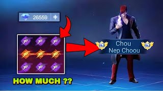Download lagu HOW MUCH I SPEEND DIAMONDS TO GET THIS KOF CHOU SKIN!! WATCH TILL THE END| MLBB mp3