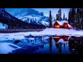 Snowfall by Cabin - Silent Penguin Snowfall by Cabin