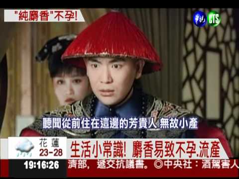 麝香致不孕?! 香水.乳液微乎其微