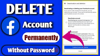 How to Delete Facebook Account Without Password 2022 | Bina password FB Account Delete Kaise Kare