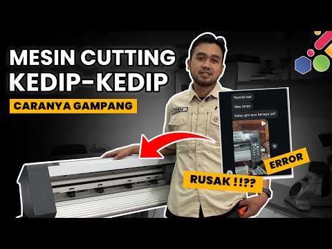 CARA MENGATASI MESIN CUTTING POLYFLEX KEDIP-KEDIP | Rhinotec 60Xa