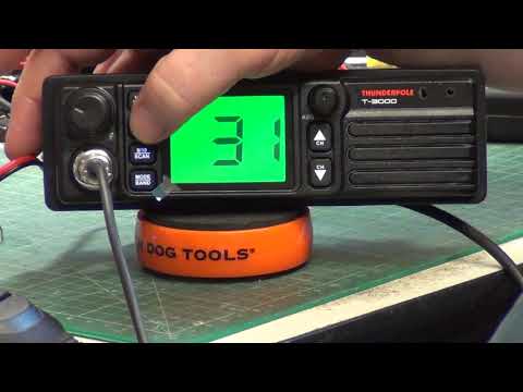 Thunderpole T3000 CE MultiNorm CB radio -  On  The Air test. UK FM, CEPT AM & FM