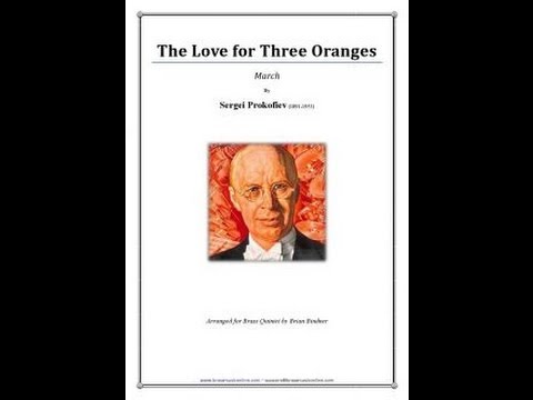 Prokofiev - Love for 3 oranges - Sheet music for Brass Quintet