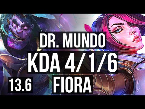 MUNDO vs FIORA (TOP) | Rank 3 Mundo, 4/1/6 | TR Challenger | 13.6