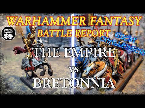 WARHAMMER FANTASY 8th ed BATTLE REPORT: The Empire vs Bretonnia