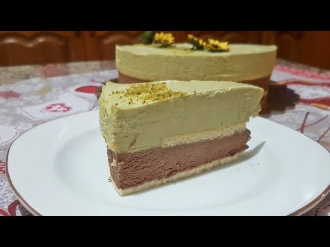Torta al pistacchio e cioccolato