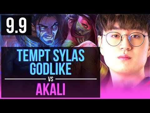 Improve like Tempt SYLAS vs AKALI (MID) | Godlike | Korea Challenger | v9.9
