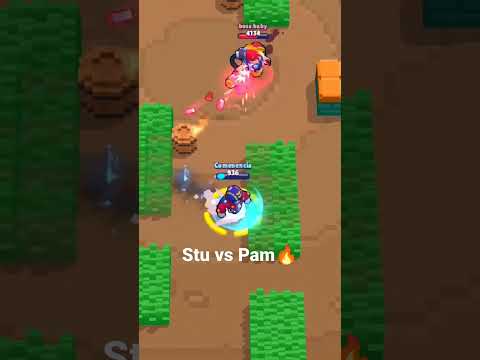 Brawl Stars | STU vs PAM?!!😶🔥💀 #brawlstars #shorts #gaming