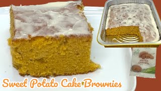 How to make Sweet Potato Cake Brownies