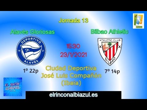 Highlights Alavés Gloriosas -  Bilbao Athletic  Jornada 13 Reto Iberdrola