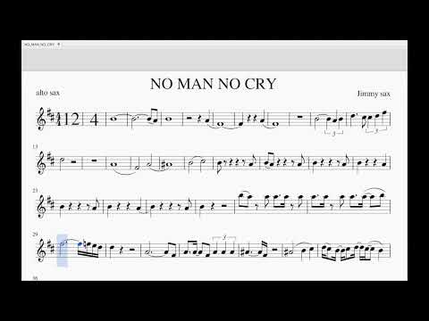 Jimmy sax NO MAN NO CRY (alto sax backing track)