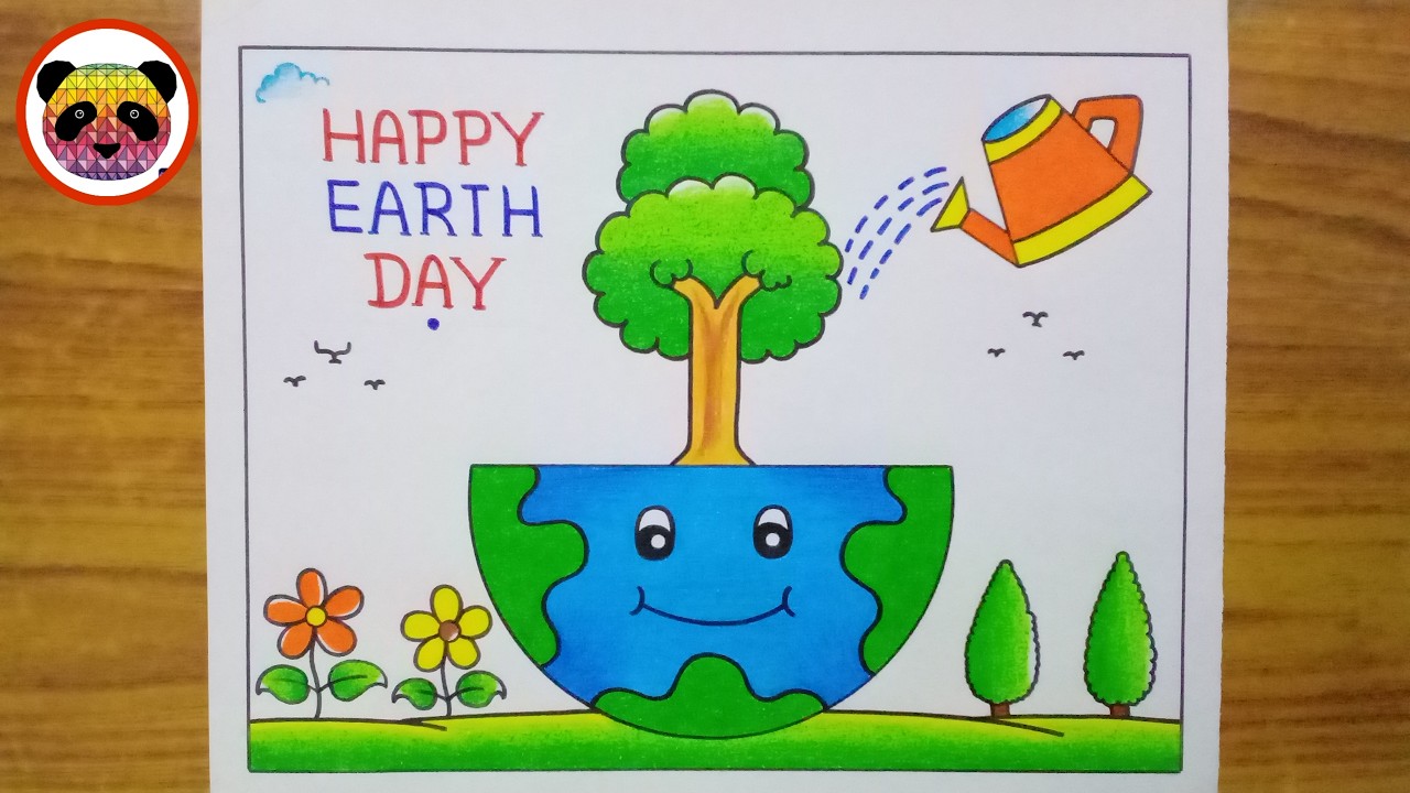 Earth Day Drawing / World Earth Day Poster Drawing / Save Earth Drawing / Earth Drawing / Drawing