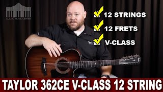Video thumbnail for Taylor Guitars' 362ce Review | 12 strings, 12 frets and V-class Bracing by Alamo Music Center