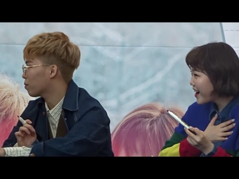 검 꽂힌(?) 수현이 (악동뮤지션 팬사인회, 170114)