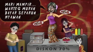 Download lagu Warung Setan di Bazaar Agustusan #HORORKOMEDI | Kartun Hantu Lucu, Animasi Horor mp3