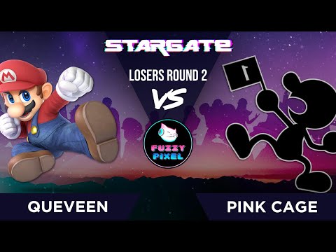 QueVeen (Mario) vs Pink Cage (Mr. Game & Watch) - Losers Round 2 - Stargate #46