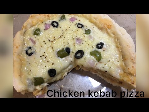 How to make kebab pizza | chicken kebab pizza recipe | Cooking with Anjum Shahid