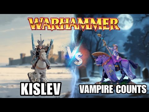 KISLEV vs. VAMPIRE COUNTS! Warhammer Old World Fantasy 6th Edition Battle Report
