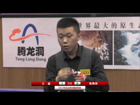 Sanjin Pehlivanovic VS Zhang Fengwei Men 2017CBSA Chinese Billiards Chinese Championship H