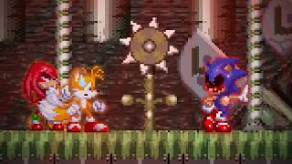 Tails and Knuckles survived but Eggman didn't! | Sonic.exe The Spirits Of Hell - Duo survival!