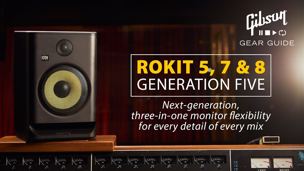 New KRK ROKIT Generation Five - 5, 7, and 8 Active Two-Way Studio Reference Monitors Demo