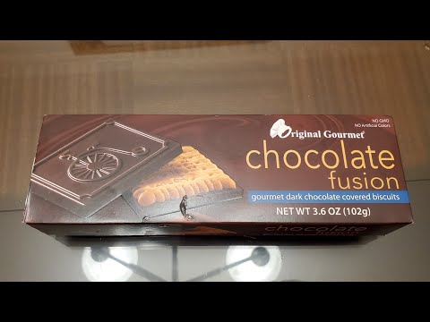 Original Gourmet - Chocolate 🍫 Fusion Gourmet Dark Chocolate 🍫 Covered Biscuits Review! [4K 60FPS]